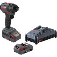 Cordless Compact Screwdriver Kit, 1/4", 37 ft-lbs Max. Torque, 20 V, Lithium-Ion Oxymax Inc