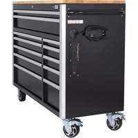 HDRC5212 HD Series Roller Cabinet, 12 Drawers, 51-1/4" W x 21" D x 40-3/10" H, Black Oxymax Inc