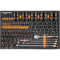 Jeu d'outils de m&eacute;canicien dans des plateaux modulaires en mousse avec conteneur de rangement, 247 morceaux Oxymax Inc