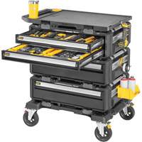 Poste de travail modulaire 5-en-1 TOUGHSYSTEM 2.0 DXL, 34" x 25-4/5" x 39", Noir/Jaune Oxymax Inc