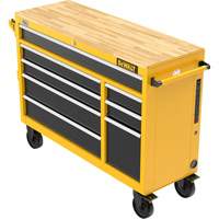 Heavy-Duty Mobile Workstation, 8 Drawers, 52" W x Yellow Oxymax Inc