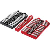 Metric/SAE Ratchet & Socket Set with PACKOUT Low-Profile Organizer, 98 Pcs, 3/8" Drive Size Oxymax Inc