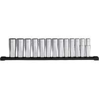 12-Point Deep Well Metric Socket Set, 13 Pcs, 1/2" Drive Size, Deep Oxymax Inc