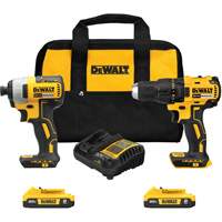 Ensemble de tournevis &agrave; chocs & perceuse, Lithium-ion, 20 V Oxymax Inc