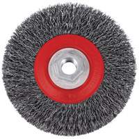5C14T High Performance Crimped Wire Brush, 5" Dia., 0.014" Fill, 5/8"-11NC Arbor Oxymax Inc