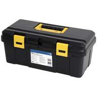 JPTB-19 Plastic Hand Tool Box, 19" W x 9" D x 8" H, Black Oxymax Inc