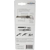 Couteau professionnel de 18 mm avec verrouillage &agrave; cliquet, Acier inoxydable, Robuste, Prise en Plastique Oxymax Inc