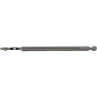 Impactech&reg; Power Bit, Square, #2 Tip, 1/4" Drive Size, 6" Length Oxymax Inc
