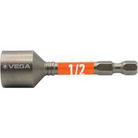 Impactech&reg; Nut Driver, 1/2" Tip, 1/4" Drive, 2-9/16" L, Magnetic Oxymax Inc