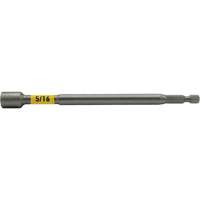 Impactech&reg; Nut Driver, 5/16" Tip, 1/4" Drive, 6" L, Magnetic Oxymax Inc