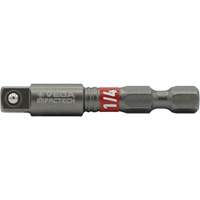 Impactech&reg; Impact Socket Adapter, 1/4" Drive Size, 1/4" Male Size, 2" L Oxymax Inc
