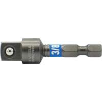Impactech&reg; Impact Socket Adapter, 1/4" Drive Size, 3/8" Male Size, 2" L Oxymax Inc