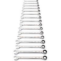 Jeu de cl&eacute;s &agrave; 12 pans et 90 dents, Combinaison &agrave; cliquet, 16 morceaux, M&eacute;trique Oxymax Inc
