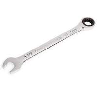 90-Tooth Ratcheting Combination Wrench, 12 Point, 1-1/8", Chrome Finish Oxymax Inc