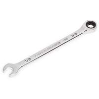 90-Tooth Ratcheting Combination Wrench, 12 Point, 7/16", Chrome Finish Oxymax Inc