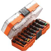 KNECT Drive Socket Set, 9 Pcs, Impact, 3/8" Drive Size, Deep Oxymax Inc