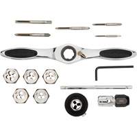 Jeu de tarauds et fili&egrave;res &agrave; cliquet m&eacute;triques, 15 Morcea Oxymax Inc