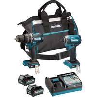Ensemble doutils sans fil 40?Vmax XGT &agrave; moteur sans balais : visseuse &agrave; chocs et perceuse-visseuse &agrave; percussion, Lithium-ion, 40 V Oxymax Inc