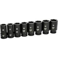 Jeu de douilles SAE &agrave; 6 pans, 8 Mcx, Chocs, Prise de 3/4", Profond Oxymax Inc