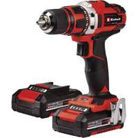 Cordless Drill/Driver Kit, Lithium-Ion, 18 V, 1/2" Chuck, 354 in-lbs Torque Oxymax Inc