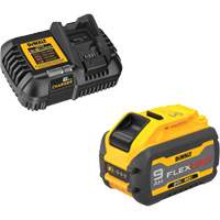 Ensemble de bloc-pile et chargeur MAX FLEXVOLT, Lithium-ion, 20 V/60 V, 9 Ah Oxymax Inc