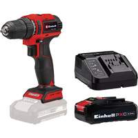 Cordless Drill/Driver with 2.5Ah PXC Battery & Charger Starter Kit, Lithium-Ion, 18 V, 3/8" Chuck, 354 in-lbs Torque Oxymax Inc