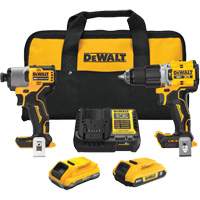 XR Brushless Cordless Premium Drill Driver Kit with 4 Ah POWERSTACK Battery and 2 Ah Battery, 20 V Oxymax Inc
