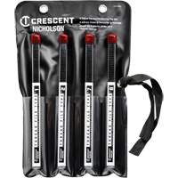 4-Piece Thread Restoring File Set, Square, 9" Oxymax Inc