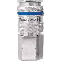 Raccord industriel rapide QUIKSILVER, Laiton nickel&eacute;, 3/8", NPT femelle, 435 PSI Oxymax Inc