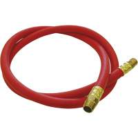 Tuyau de raccordement pour d&eacute;vidoir de tuyau, Air, Caoutchouc EDPM, 1/2" dia. x 5', 300 psi, 1/2 NPT Oxymax Inc