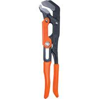 Quick-Adjust S-Jaw Pipe Wrench, 2" Jaw Capacity, 16-3/5" Long, Powder Coated Finish, Dipped Handle Oxymax Inc