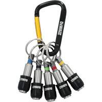 Jeu de porte-embouts avec anneau porte-cl&eacute;s 5 morceaux Oxymax Inc