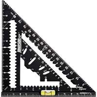 &eacute;querre de charpentier MACH-1 Smart Mark Johnny Square&reg; de 7-1/4 po avec fiole de niveau Oxymax Inc