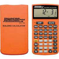 Calculatrice de construction orange haute visibilit&eacute; avec &eacute;tui robuste Oxymax Inc