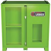 Armoire de rangement d'&eacute;PI sur place, Acier, Vert lime haute visibilit&eacute; Oxymax Inc