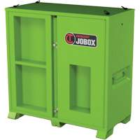 Armoire de rangement d'&eacute;PI sur place, Acier, Vert lime haute visibilit&eacute; Oxymax Inc