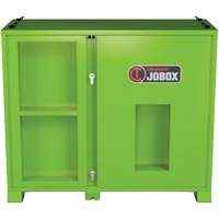 Armoire de rangement d'&eacute;PI sur place, Acier, Vert lime haute visibilit&eacute; Oxymax Inc