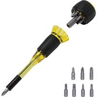 Tournevis 8-en-1 Tru-Grip avec raccourci, 6-57/100" lo, Prise Plastique Oxymax Inc