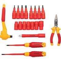3/8" Drive VDE Insulated Tool Set, 1000 V, 20 Pcs Oxymax Inc