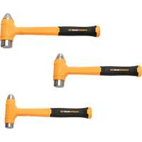Dead Blow Ball Pein Hammer Set, 3 Pieces Oxymax Inc