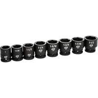 Jeu de douilles SAE &agrave; 6 pans, 8 Mcx, Chocs, Prise de 3/4" Oxymax Inc