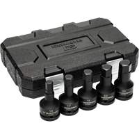 Metric Impact Bit Socket Set with Blow Mold Case, Hex, 3/4" Drive, 5 Pcs Oxymax Inc