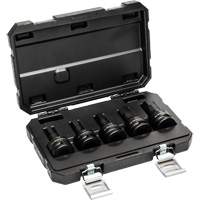 Metric Impact Bit Socket Set with Blow Mold Case, Hex, 3/4" Drive, 5 Pcs Oxymax Inc