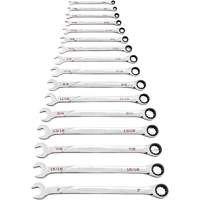 120XP Universal Spline XL SAE Wrench Set, Ratcheting Combination, 16 Pieces, Imperial Oxymax Inc