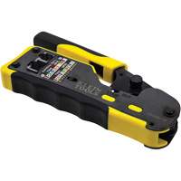 Ratcheting Ethernet Cable Crimper/Stripper/Cutter for Pass-Thru Connectors Oxymax Inc