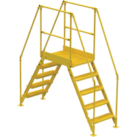 Crossover Ladder, 79 1/2" Overall Span, 50" H x 24" D, 24" Step Width Oxymax Inc