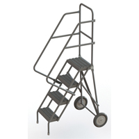 Rolling Ladder, 4 Steps, Serrated, 40" High Oxymax Inc