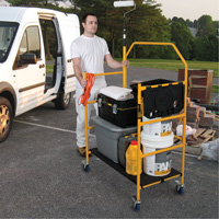 nsemble d'&eacute;chafaudage &agrave; montant de s&eacute;curit&eacute; & tablette pour outils de 4' Jobsite Series, Cadre Acier, 49-1/2" p x 57-3/4" h Oxymax Inc