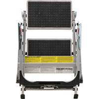 Tilt & Roll Step Stool Ladder, 2 Steps, 23" x 21" x 34.50" High VD438 | Oxymax Inc