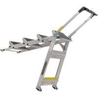Tilt & Roll Step Stool Ladder, 4 Steps, 44.25" x 22.13" x 59" High VD440 | Oxymax Inc